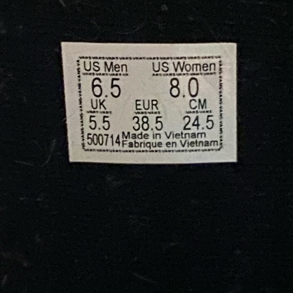 Vans Sk8-Hi Off the Wall in Black, teal and purple. Size 8 in womens - Picture 7 of 7